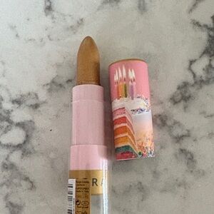 Nwt Pink and Gold Lipstick with Cake Design Sephora metal #71 lipstories
